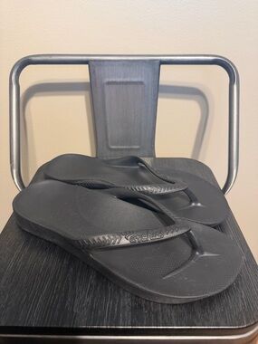 NOT AVAILABLE  Flip Flops Black Women’s 11 Comfort Sandals